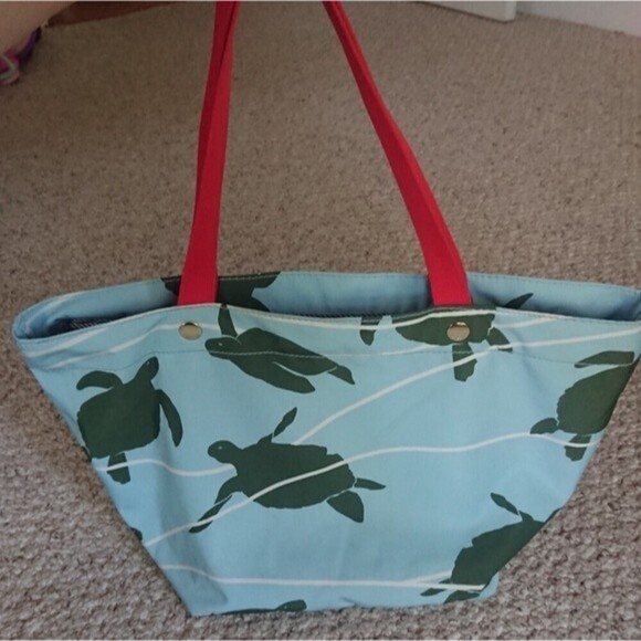 Fossil Sea Turtles Seafoam beach Vacation Tavel Bag - Picture 2 of 12